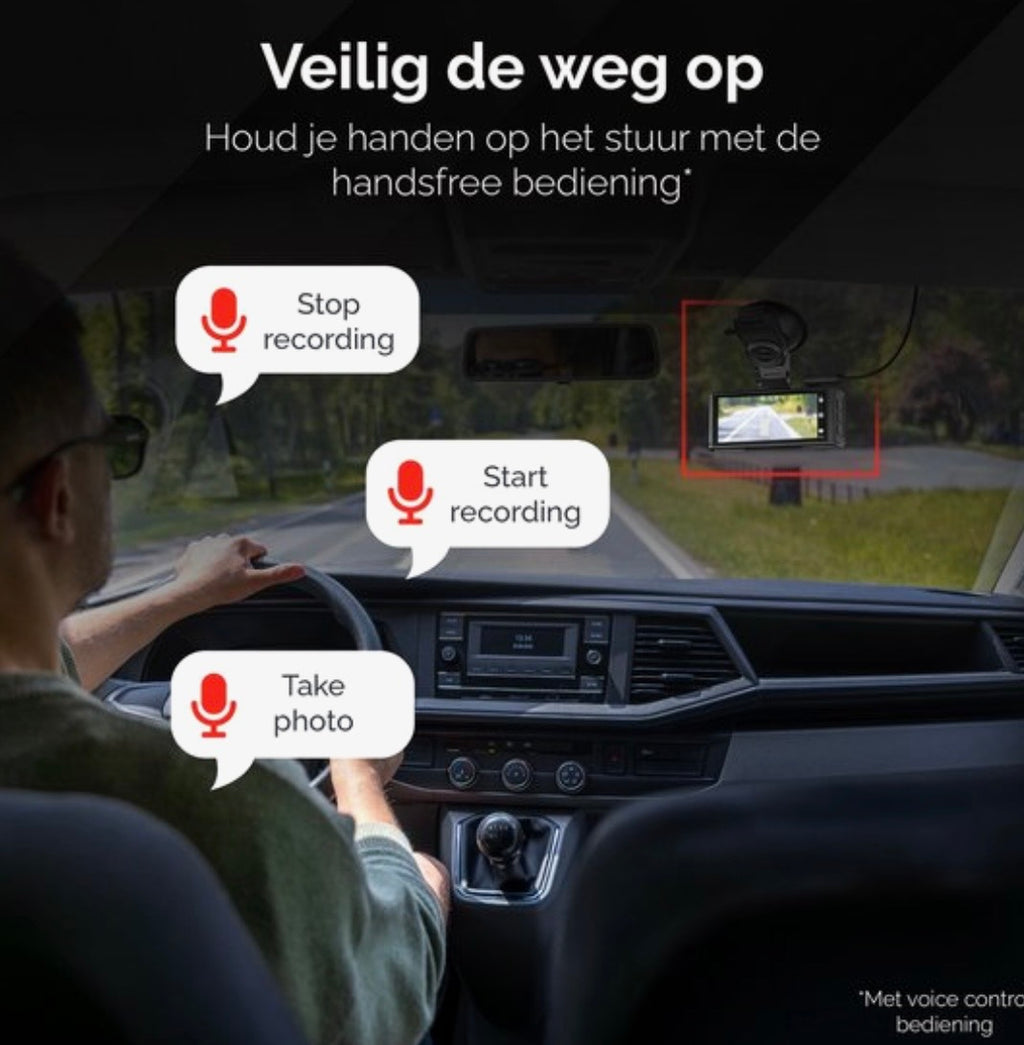 REDTIGER F7N Touch Pro – 4K Dual Dashcam met GPS, WiFi & 128GB